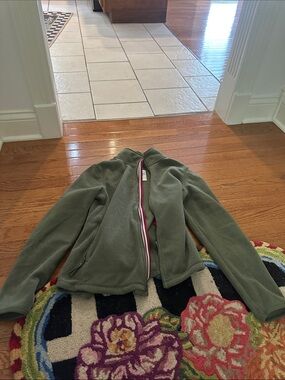Old Navy Olive Green Full-Zip Fleece Jacket